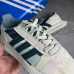 Кроссовки ADIDAS молочные с  зеленым