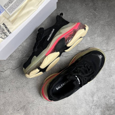 Balenciaga Triple S черные розовым