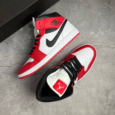 Кроссовки JORDAN черные с  красным JOR-9