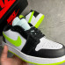 Кроссовки JORDAN черные с  зеленым JOR-7