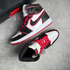 Jordan (luxe) белые с  черным и  красным