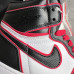 Кроссовки Jordan (luxe) белые с  черным и  красным