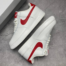 NIKE AIR FORCE 1 белые с  красным