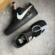 NIKE AIR FORCE OFF WHITE черные