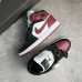 Кроссовки NIKE AIR JORDAN красные с  черным NIK-76