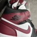 Кроссовки NIKE AIR JORDAN красные с  черным NIK-76