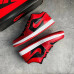 Кроссовки NIKE AIR JORDAN красные с  черным NIK-77