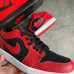 Кроссовки NIKE AIR JORDAN красные с  черным NIK-77