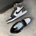 Кроссовки NIKE AIR JORDAN RETRO 1 белые с  коричневым