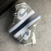 Кроссовки NIKE AIR JORDAN RETRO 1 серые с  голубым