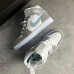 Кроссовки NIKE AIR JORDAN RETRO 1 серые с  голубым