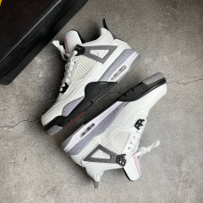 NIKE AIR JORDAN RETRO 4 белые с  серым