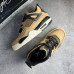 Кроссовки NIKE AIR JORDAN RETRO 4 охра с  черным NIK-70