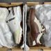 Кроссовки NIKE & JACQUEMUS (luxe) бежевые с  коричневым NIK-11
