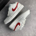 Кроссовки NIKE JORDAN 1 белые с  красным