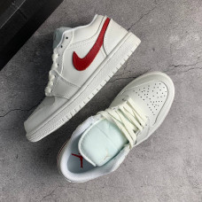 NIKE JORDAN 1 белые с  красным