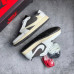 Кроссовки NIKE JORDAN 1 коричневые с  белым NIK-120