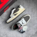 Кроссовки NIKE JORDAN 1 коричневые с  белым NIK-120