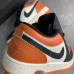 Кроссовки NIKE JORDAN 1 оранжевые с  черным и  белым