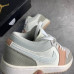 Кроссовки NIKE JORDAN 1 серые с  персиковым и  молочным