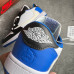 Кроссовки NIKE JORDAN 1 синие с  белым NIK-134