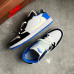 Кроссовки NIKE JORDAN 1 синие с  белым NIK-134