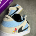 Кроссовки NIKE SB голубые с  молочным